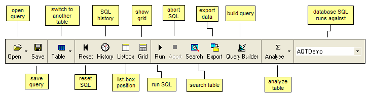 Run SQL tb